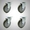 Service Caster 5 Inch SS Gray Polyurethane Wheel Swivel Top Plate Caster Set SCC-SS20S514-PPUB-4 - alternate 1